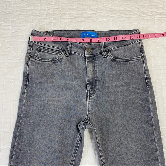 Mih Jeans High Rise Skinny Ankle Wayfarer Grey Bridge Jeans Sz 27 - Picture 11 of 14